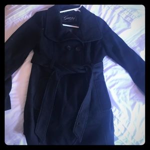Guess Black Pea coat